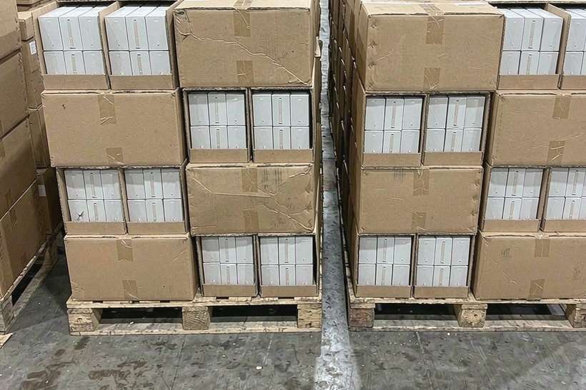 How to Store Elektronna Ya Sisgareta bundles — container load